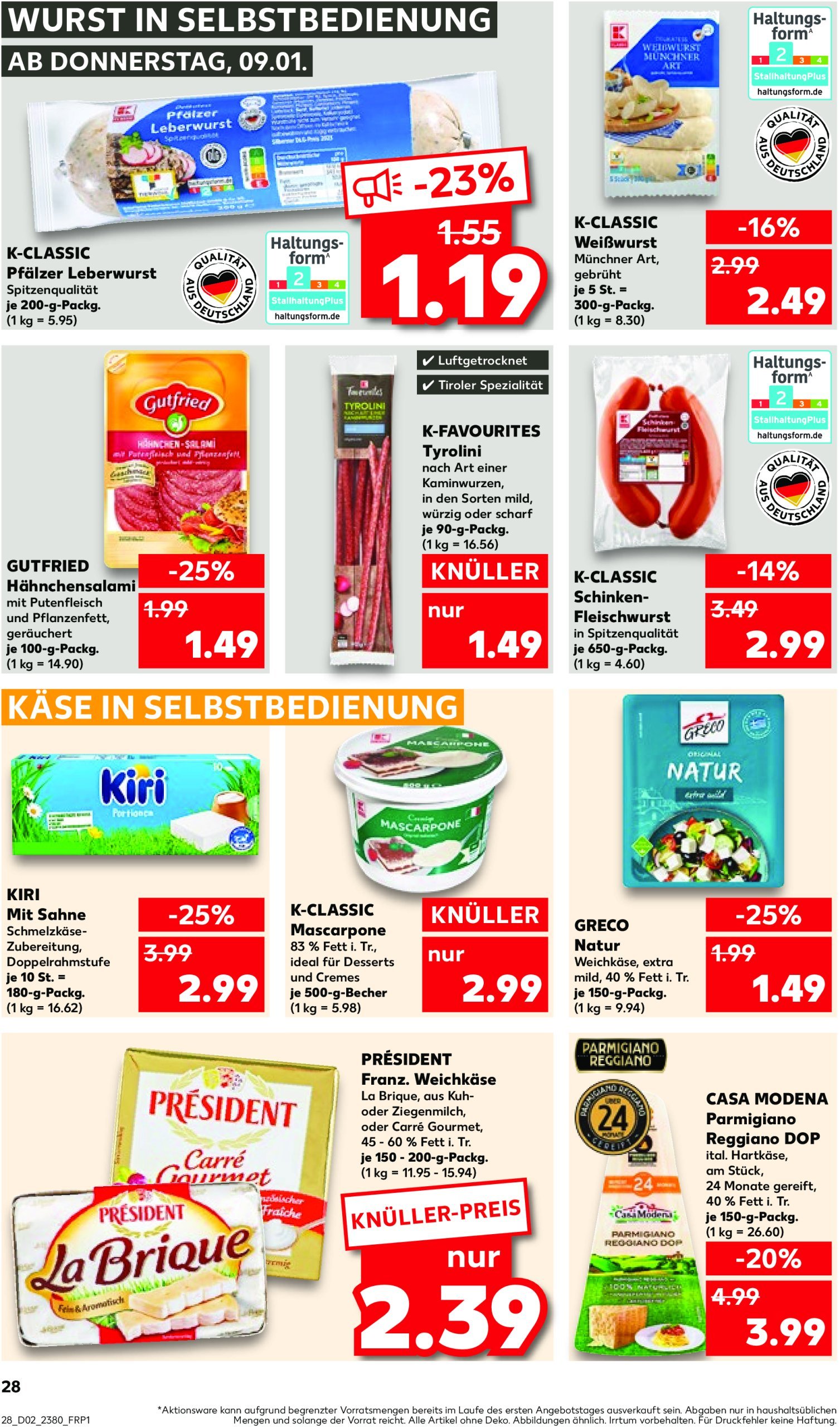 kaufland - Kaufland-Prospekt gültig von 09.01. bis 15.01. - page: 28