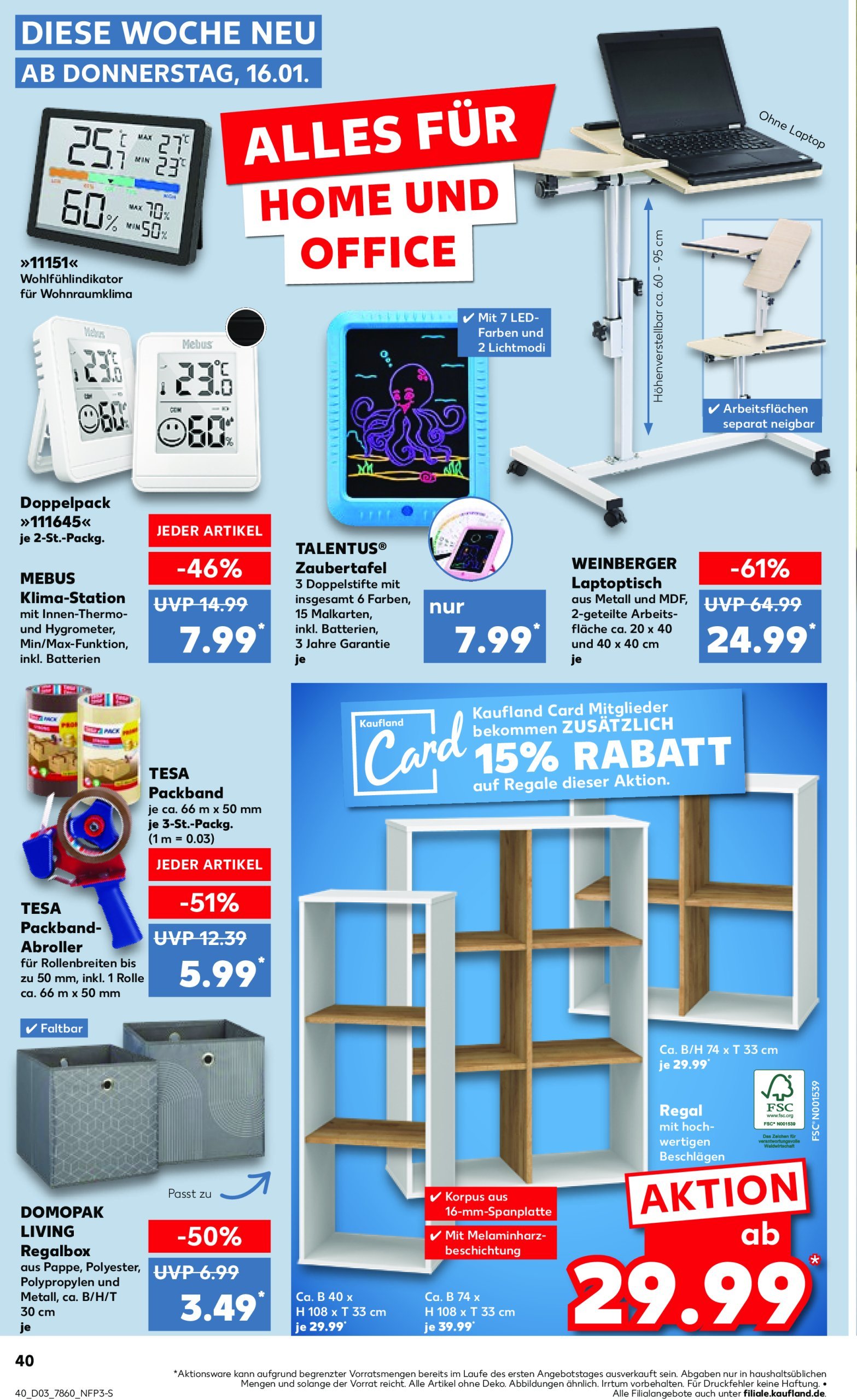 kaufland - Kaufland-Prospekt gültig von 16.01. bis 22.01. - page: 40