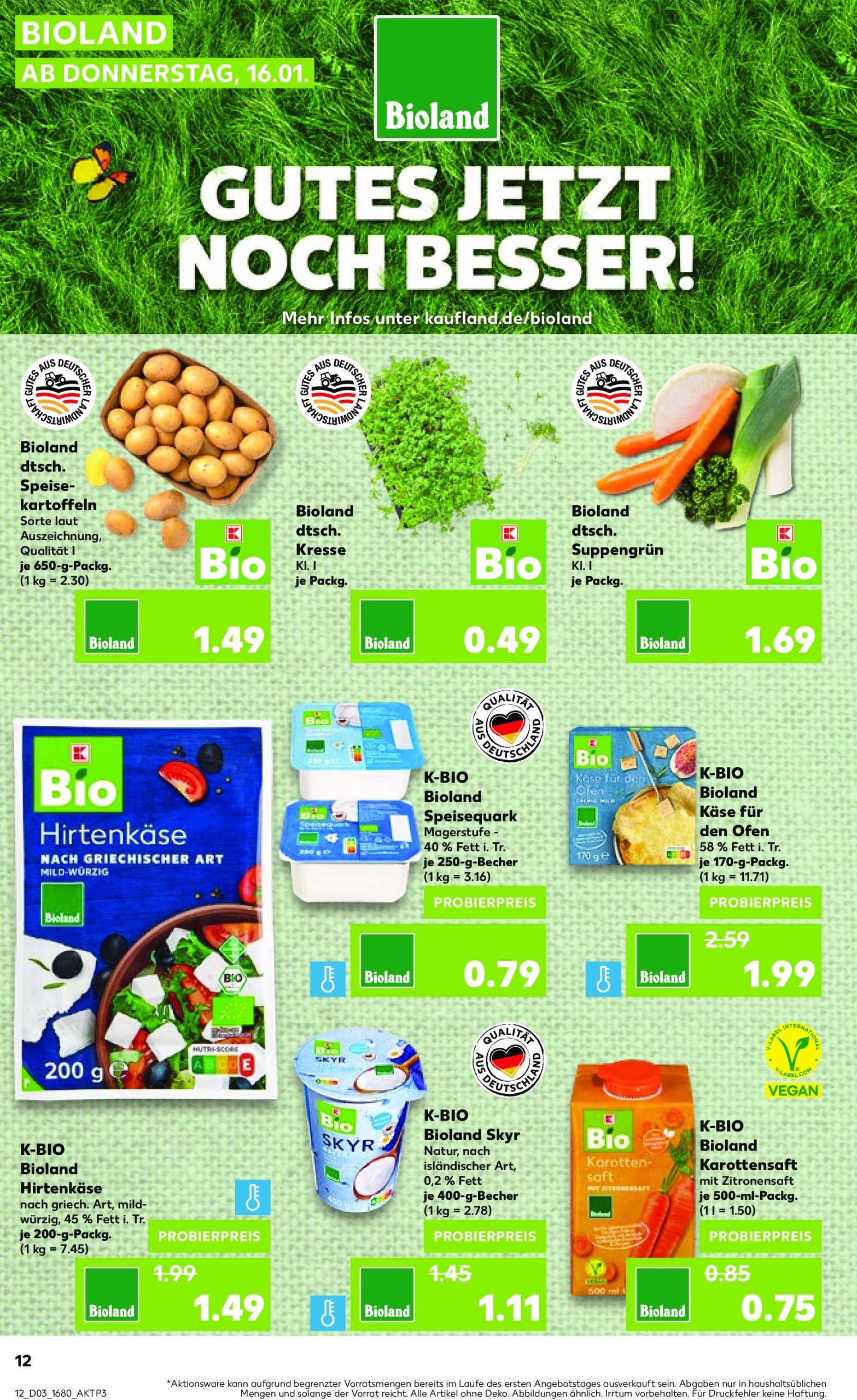 kaufland - Kaufland-Prospekt gültig von 16.01. bis 22.01. - page: 12