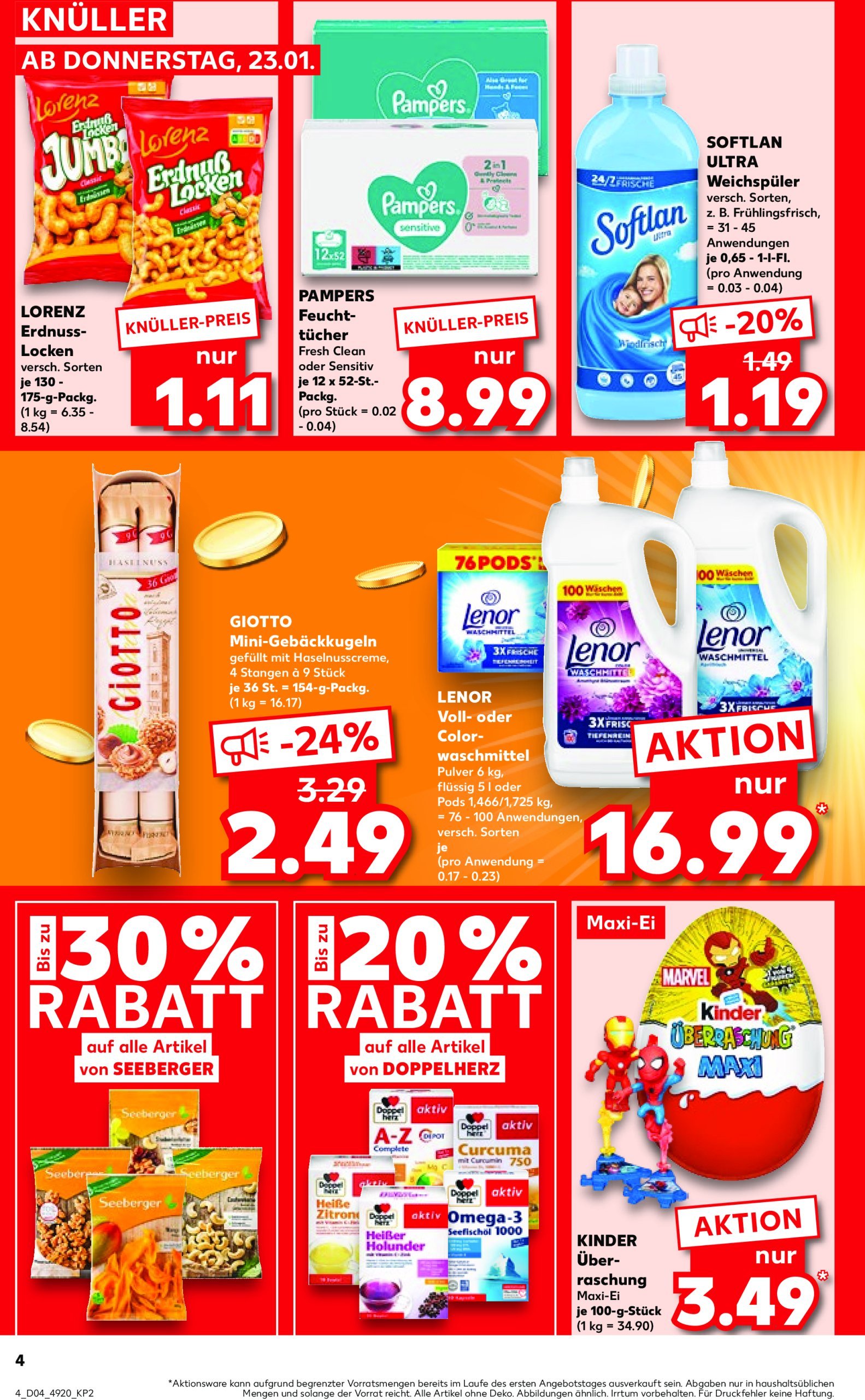 kaufland - Kaufland-Prospekt gültig von 23.01. bis 29.01. - page: 4