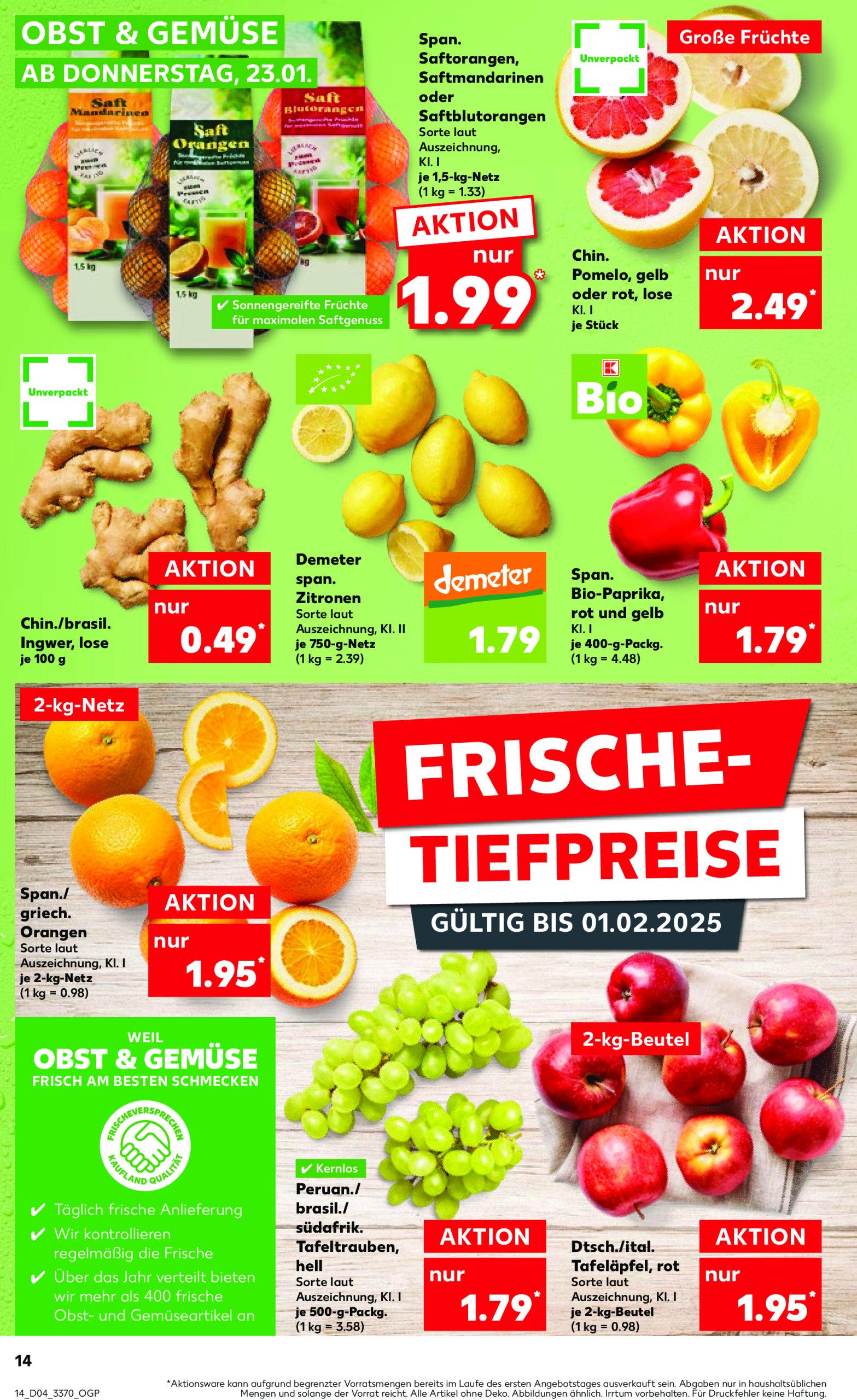 kaufland - Kaufland-Prospekt gültig von 23.01. bis 29.01. - page: 14