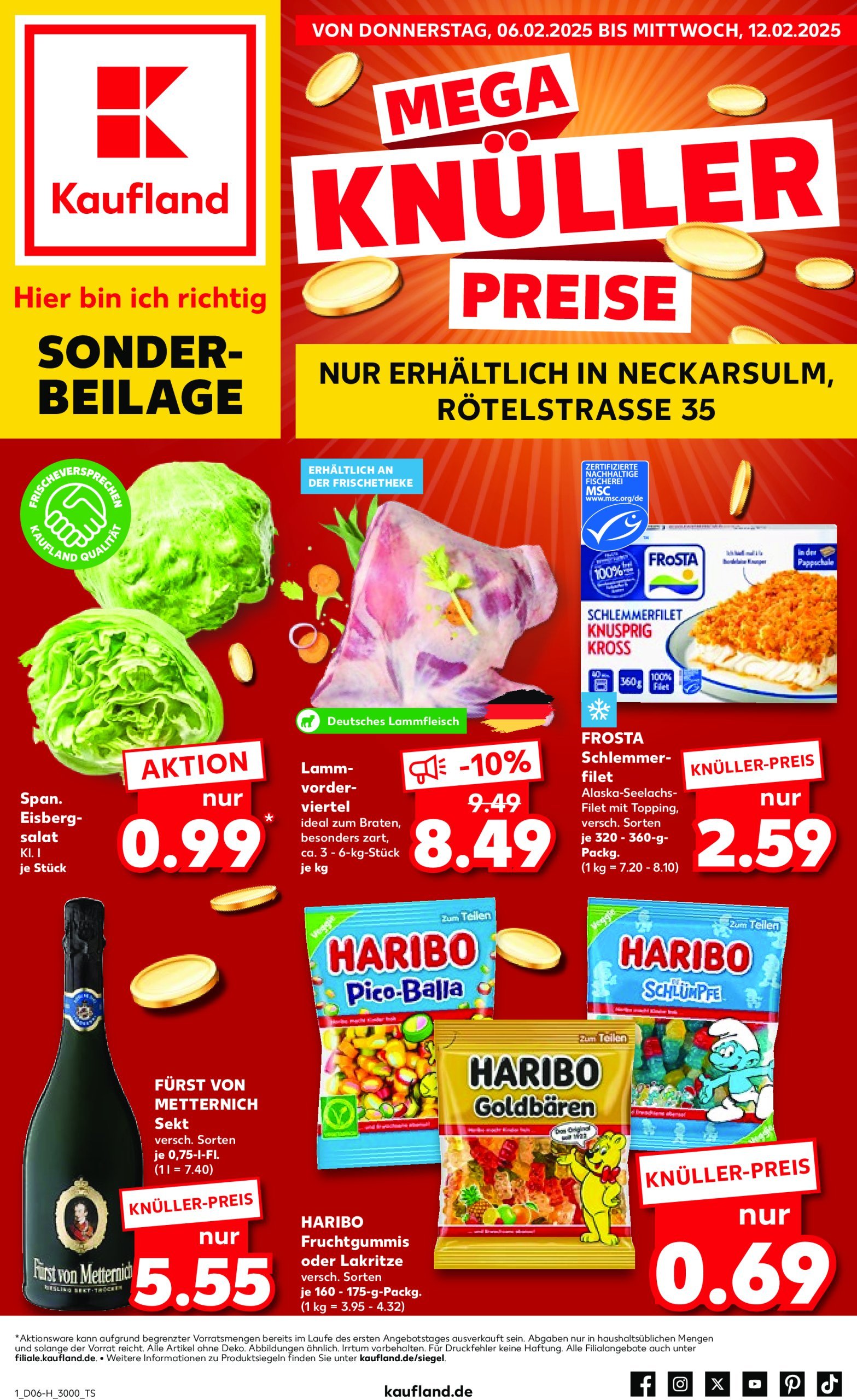 kaufland - Kaufland - Neckarsulm-Prospekt gültig von 06.02. bis 12.02.