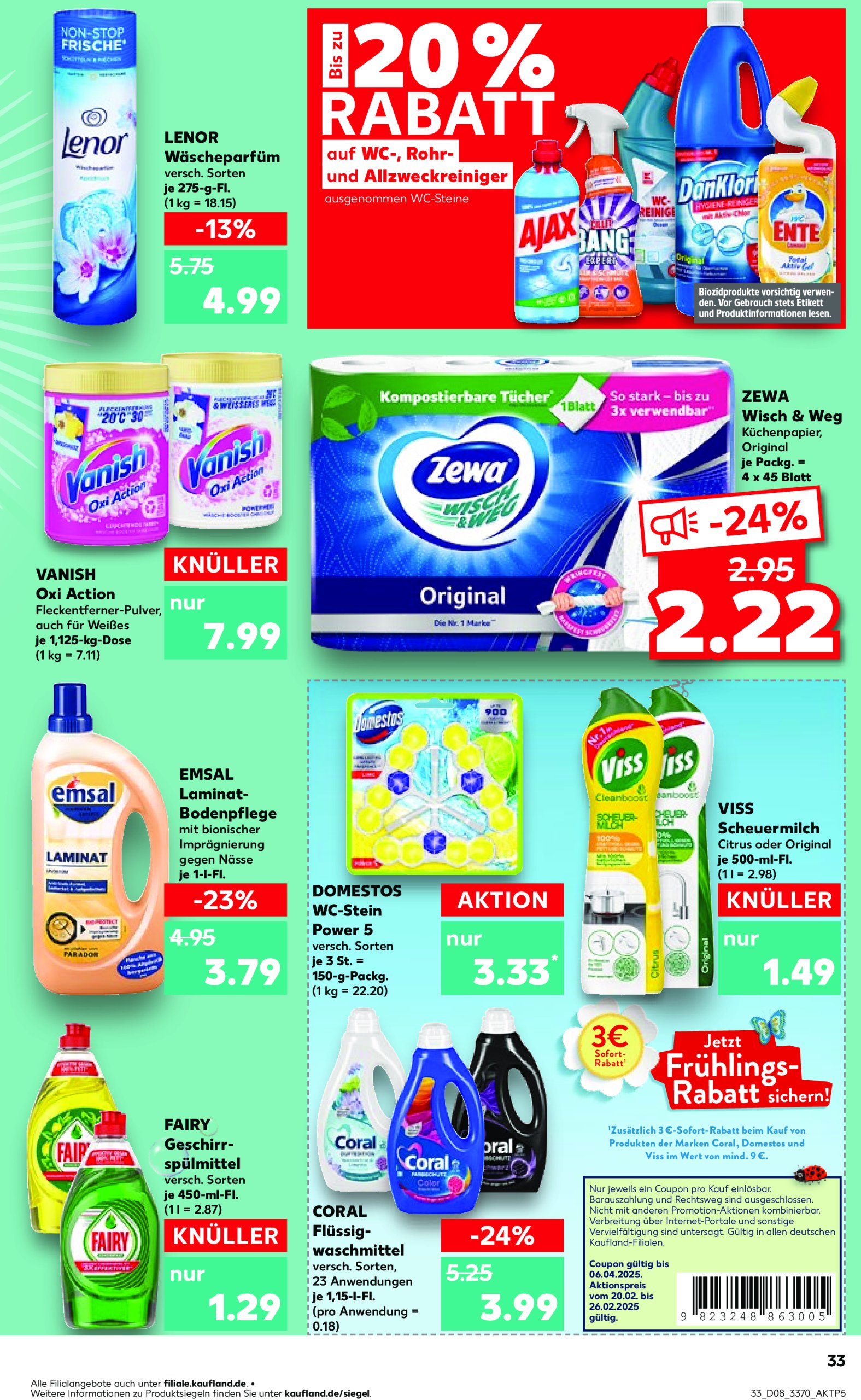 kaufland - Kaufland-Prospekt gültig von 20.02. bis 26.02. - page: 33