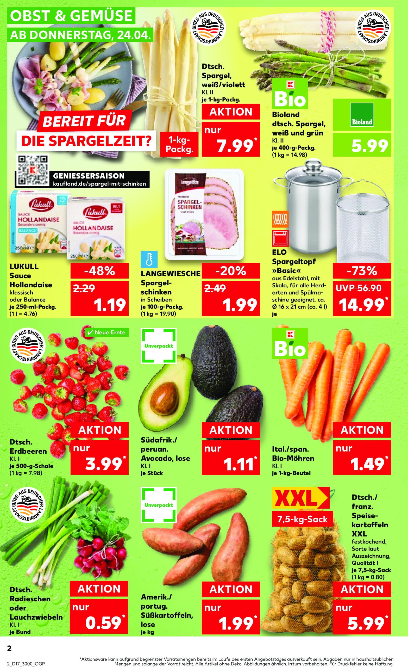 kaufland - Kaufland-Prospekt gültig von 24.04. bis 30.04. - page: 2 kaufland - Kaufland-Prospekt gültig von 24.04. bis 30.04. - page: 2