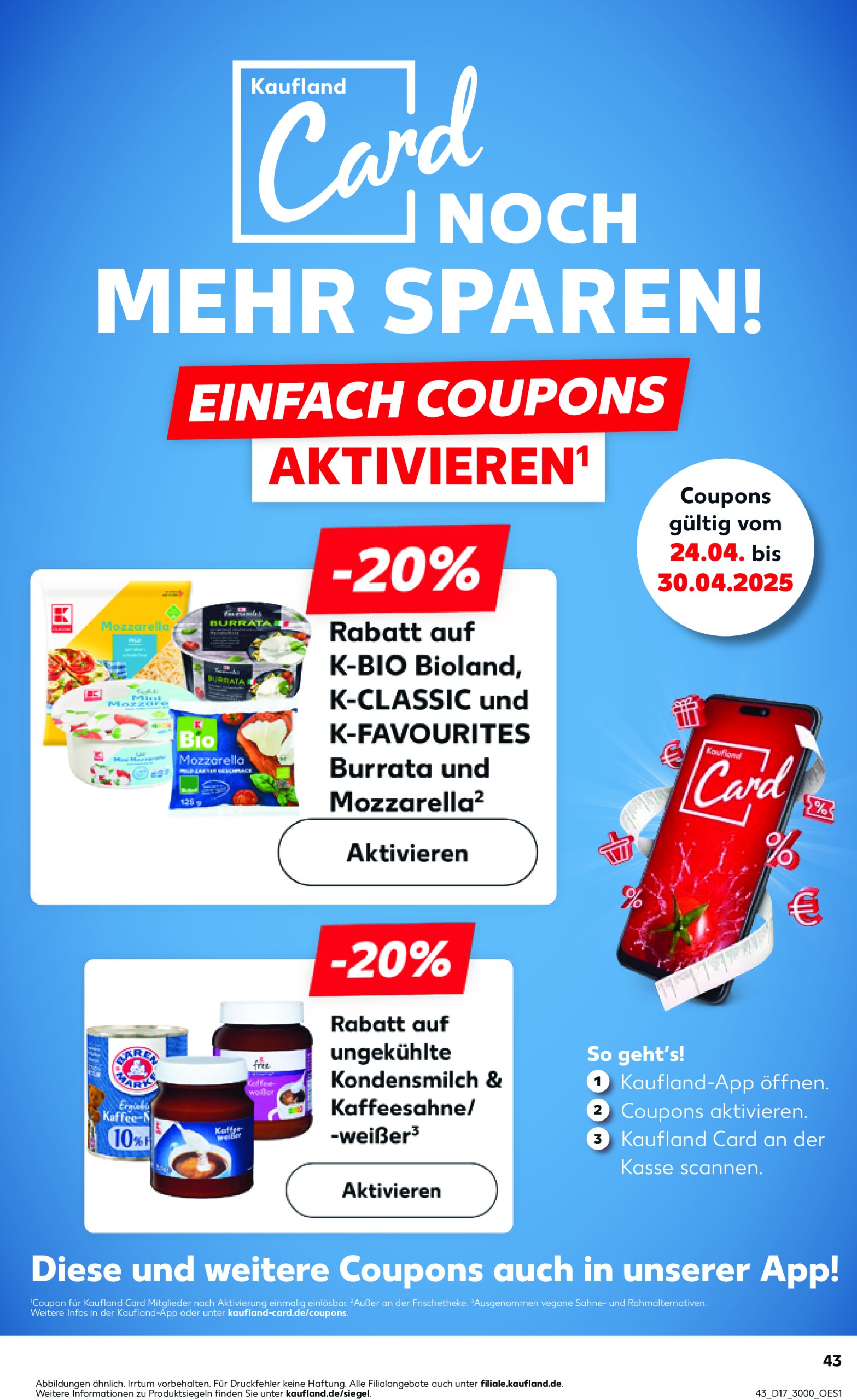 kaufland - Kaufland-Prospekt gültig von 24.04. bis 30.04. - page: 43 kaufland - Kaufland-Prospekt gültig von 24.04. bis 30.04. - page: 43