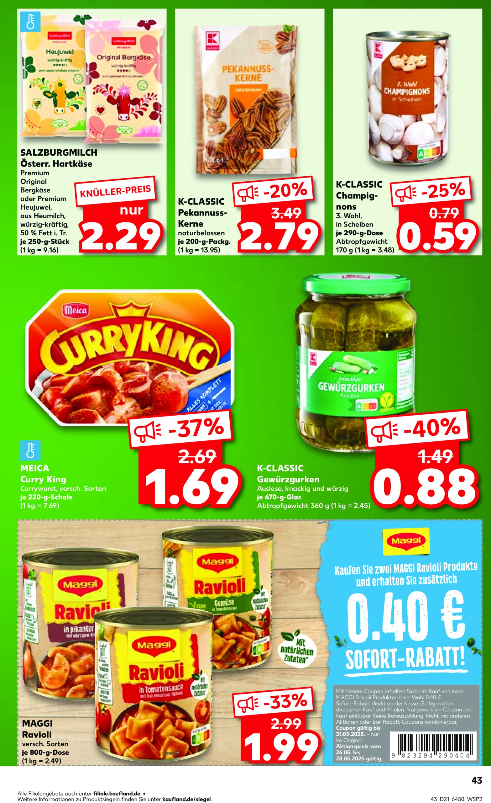 kaufland - Kaufland-Prospekt gültig von 22.05. bis 28.05. - page: 43