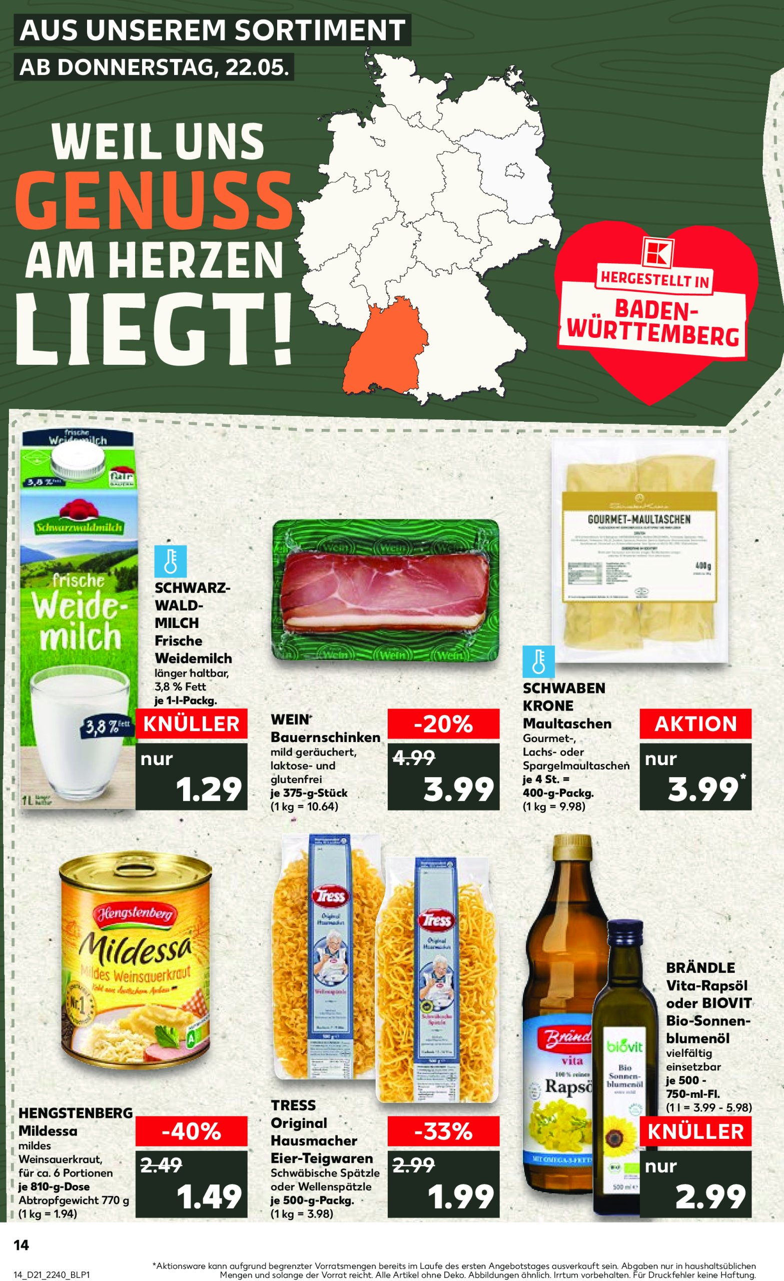 kaufland - Kaufland-Prospekt gültig von 22.05. bis 28.05. - page: 14