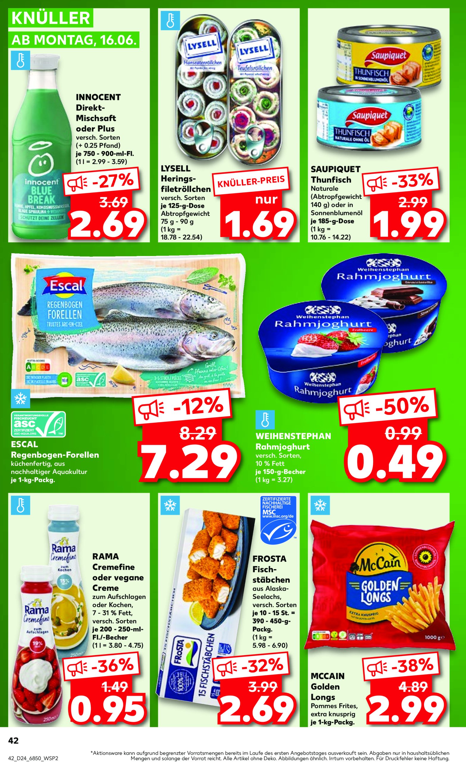 kaufland - Kaufland Prospekt-Prospekt gültig vom 12.06. bis 18.06. - page: 42 kaufland - Kaufland Prospekt-Prospekt gültig vom 12.06. bis 18.06. - page: 42