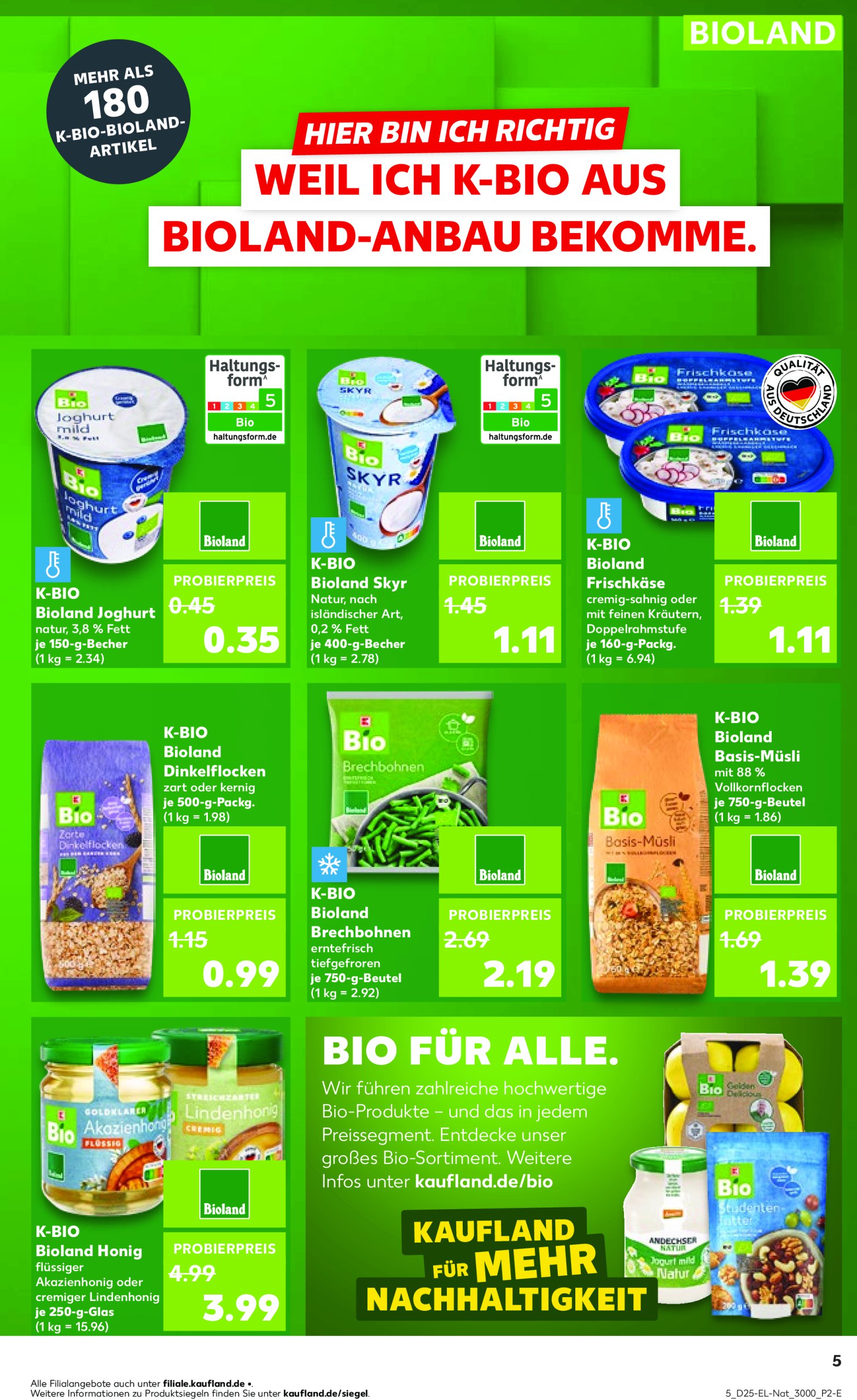 kaufland - Kaufland - Bio-Prospekt gültig vom 20.06. bis 25.06. - page: 5