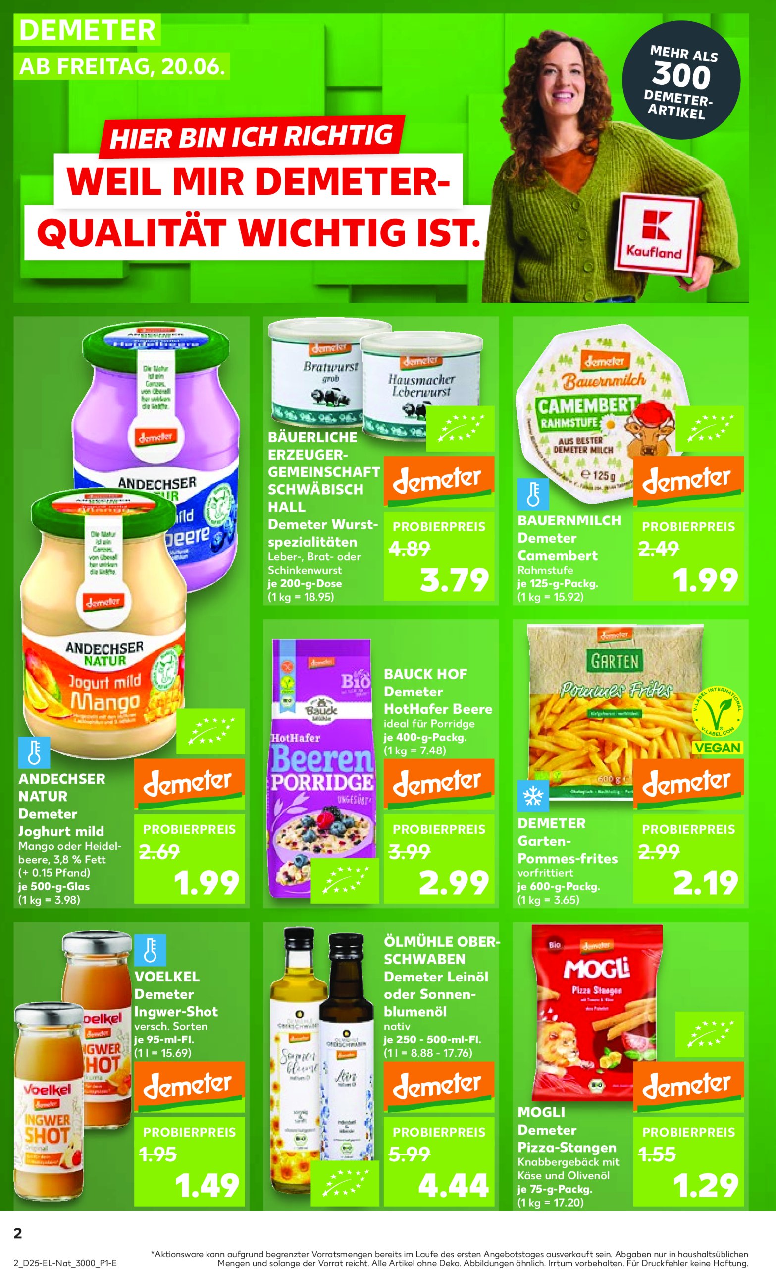 kaufland - Kaufland - Bio-Prospekt gültig vom 20.06. bis 25.06. - page: 2