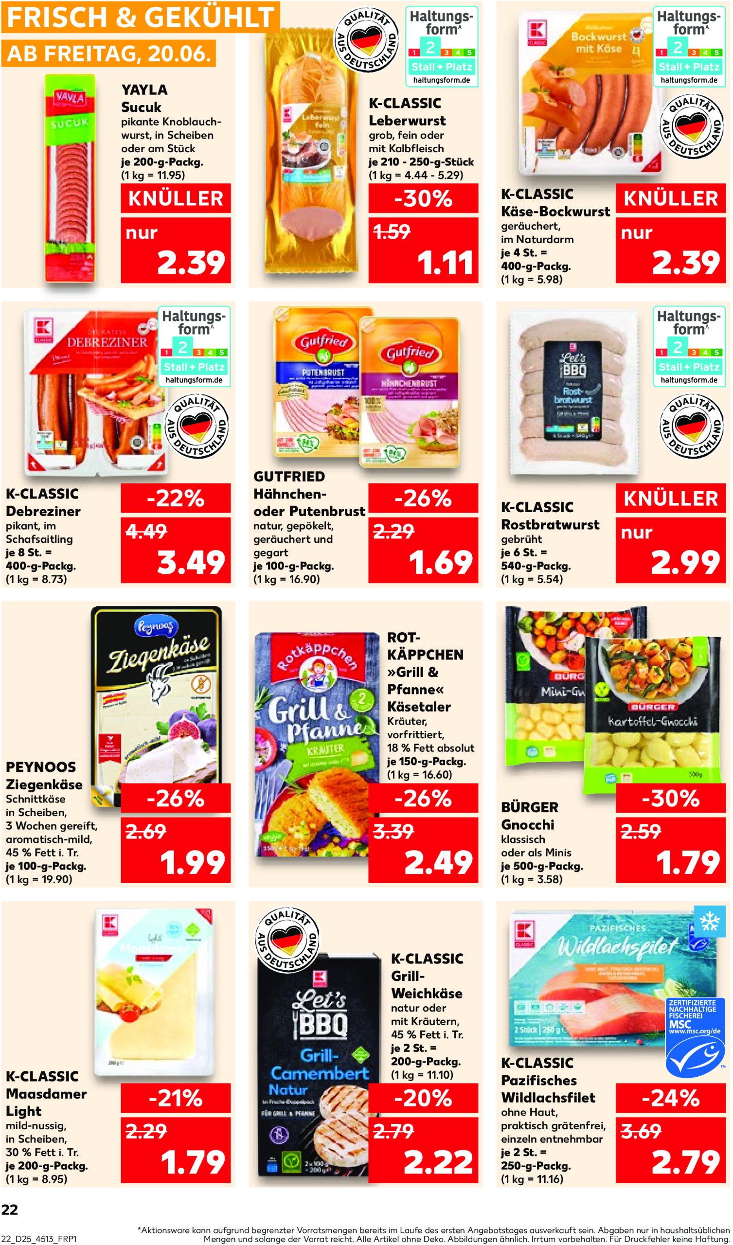 kaufland - Kaufland-Prospekt gültig vom 20.06. bis 25.06. - page: 22 kaufland - Kaufland-Prospekt gültig vom 20.06. bis 25.06. - page: 22