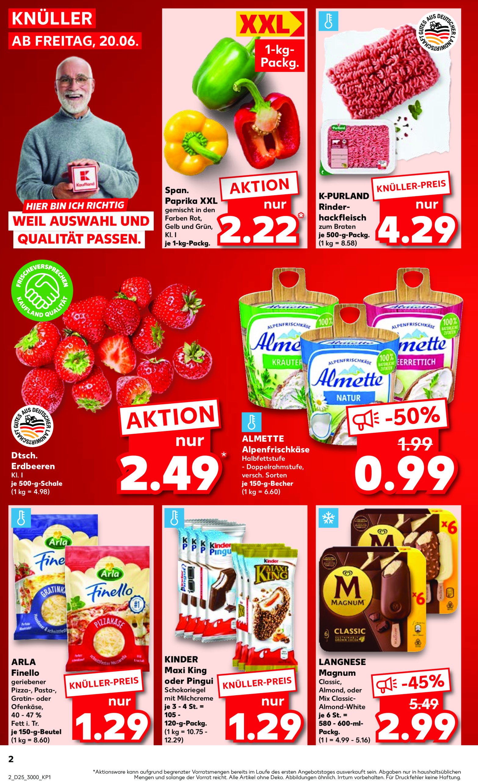kaufland - Kaufland-Prospekt gültig vom 20.06. bis 25.06. - page: 2 kaufland - Kaufland-Prospekt gültig vom 20.06. bis 25.06. - page: 2