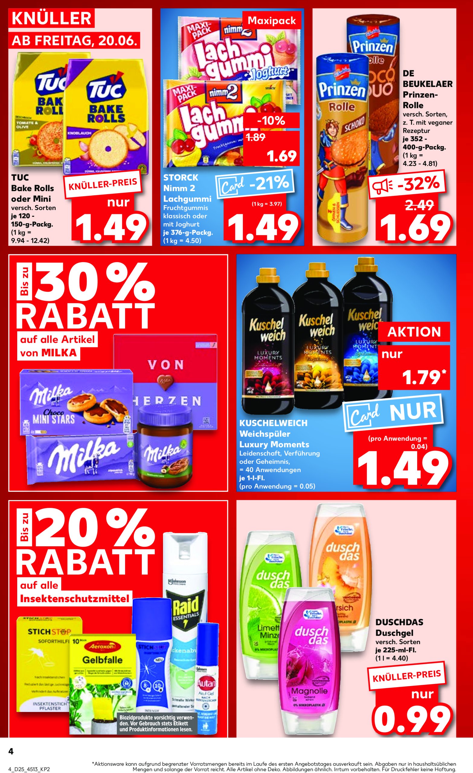 kaufland - Kaufland-Prospekt gültig vom 20.06. bis 25.06. - page: 4 kaufland - Kaufland-Prospekt gültig vom 20.06. bis 25.06. - page: 4
