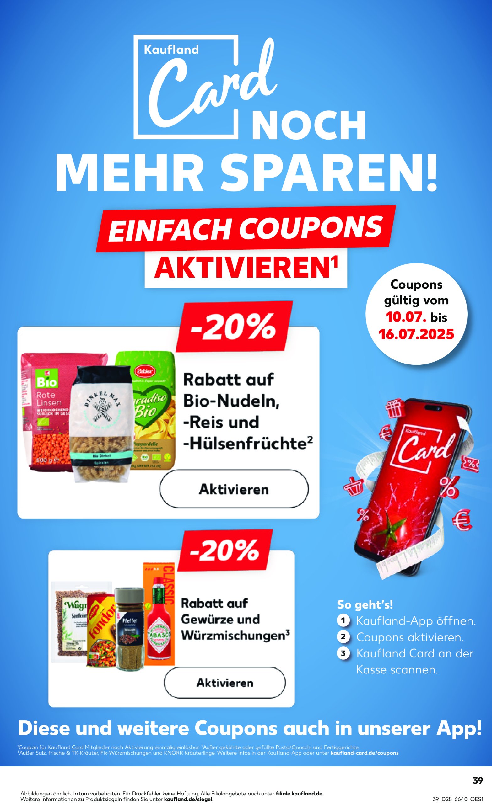 kaufland - Kaufland-Prospekt gültig vom 10.07. bis 16.07. - page: 39 kaufland - Kaufland-Prospekt gültig vom 10.07. bis 16.07. - page: 39