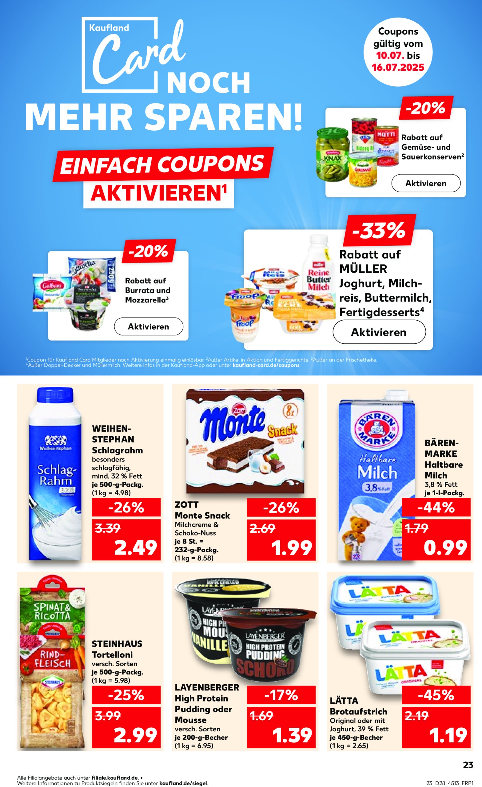 kaufland - Kaufland-Prospekt gültig vom 10.07. bis 16.07. - page: 23 kaufland - Kaufland-Prospekt gültig vom 10.07. bis 16.07. - page: 23