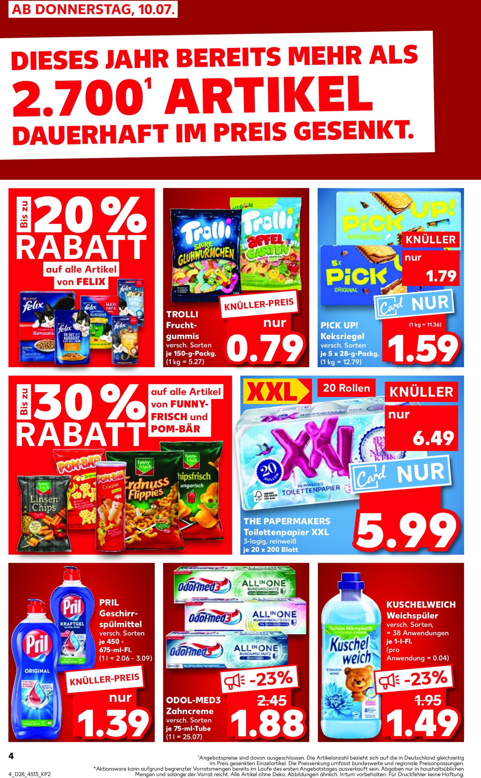 kaufland - Kaufland-Prospekt gültig vom 10.07. bis 16.07. - page: 4 kaufland - Kaufland-Prospekt gültig vom 10.07. bis 16.07. - page: 4