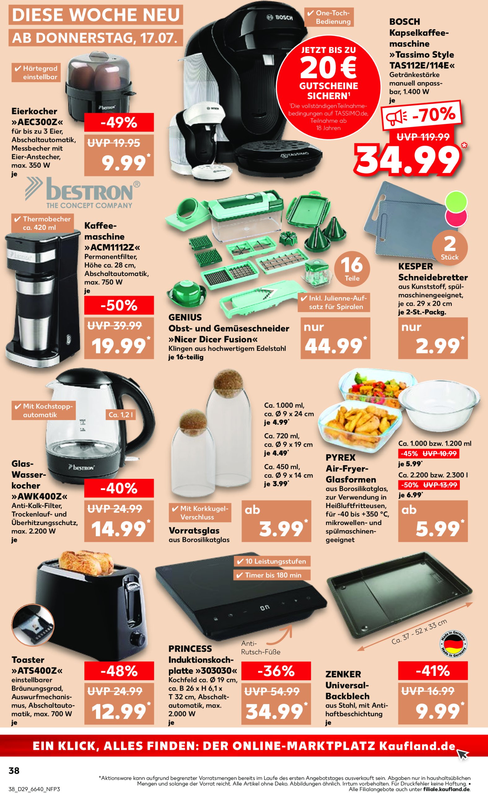 kaufland - Kaufland-Prospekt gültig vom 17.07. bis 23.07. - page: 38