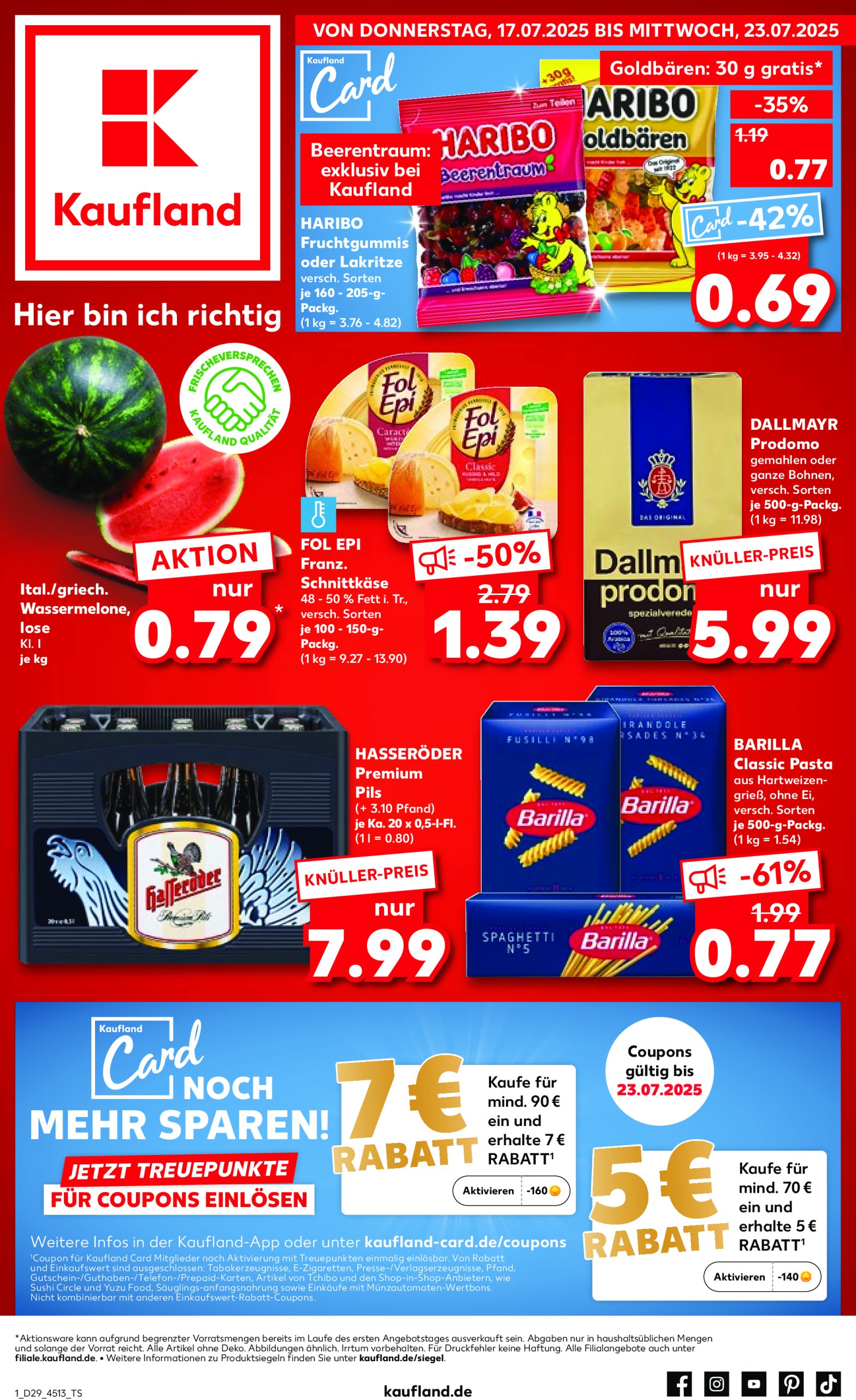 kaufland - Kaufland-Prospekt gültig vom 17.07. bis 23.07.