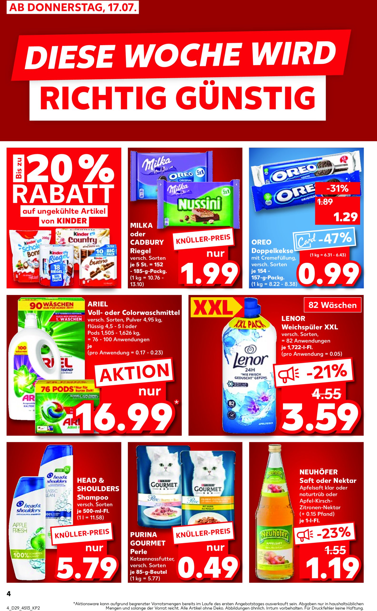 kaufland - Kaufland-Prospekt gültig vom 17.07. bis 23.07. - page: 4