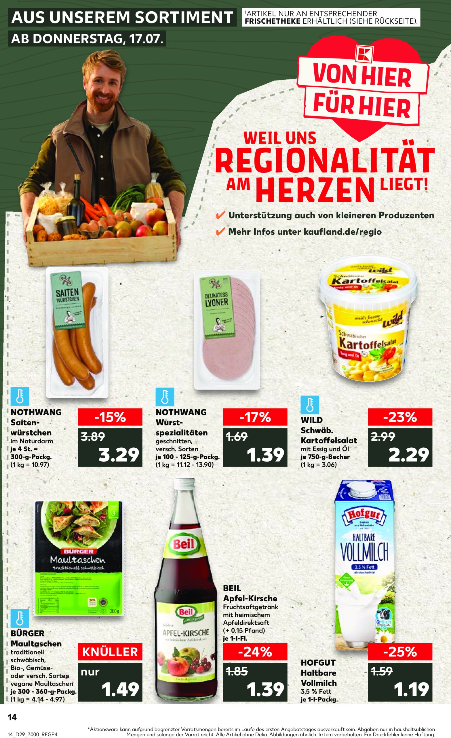 kaufland - Kaufland-Prospekt gültig vom 17.07. bis 23.07. - page: 14