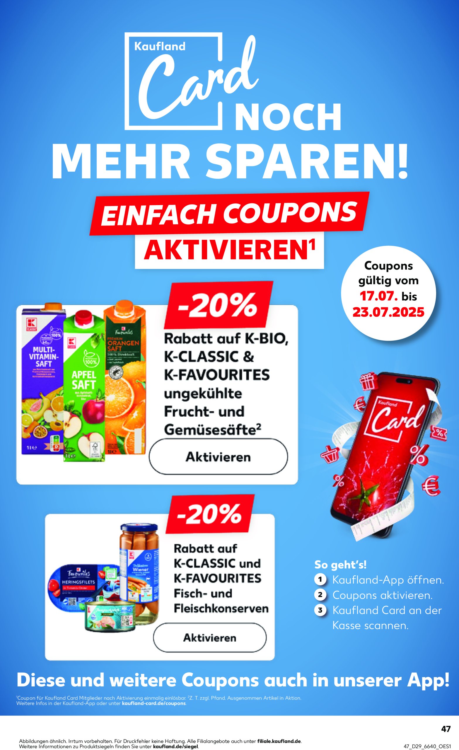 kaufland - Kaufland-Prospekt gültig vom 17.07. bis 23.07. - page: 47