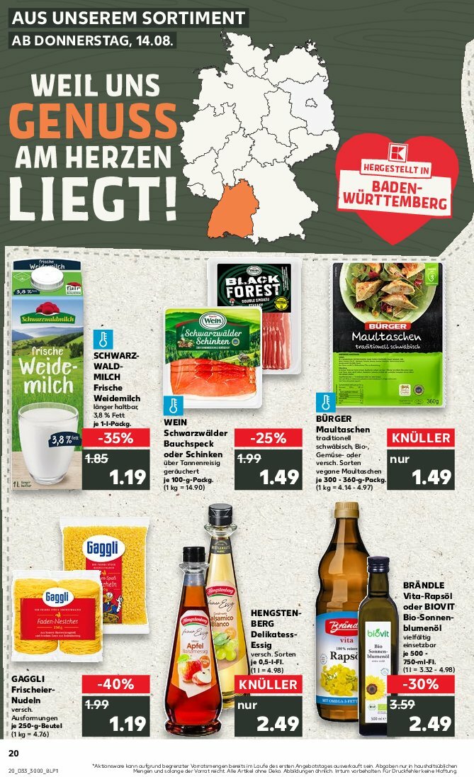 kaufland - Kaufland-Prospekt gültig vom 14.08. bis 20.08. - page: 20