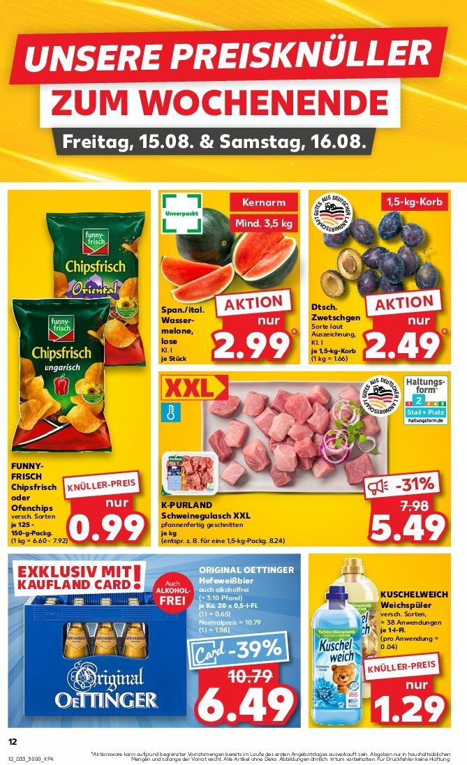 kaufland - Kaufland-Prospekt gültig vom 14.08. bis 20.08. - page: 12