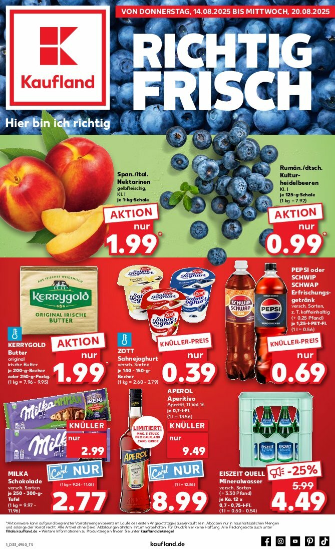 kaufland - Kaufland-Prospekt gültig vom 14.08. bis 20.08.