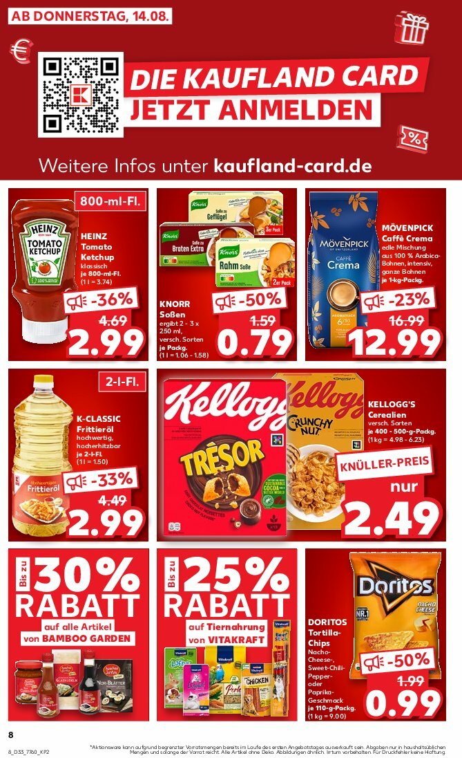 kaufland - Kaufland-Prospekt gültig vom 14.08. bis 20.08. - page: 8