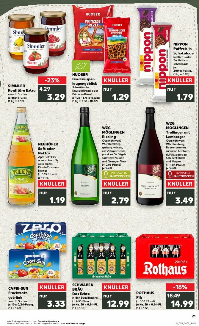 kaufland - Kaufland-Prospekt gültig vom 14.08. bis 20.08. - page: 21
