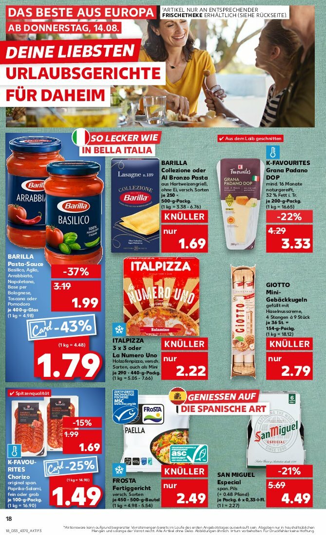 kaufland - Kaufland-Prospekt gültig vom 14.08. bis 20.08. - page: 18