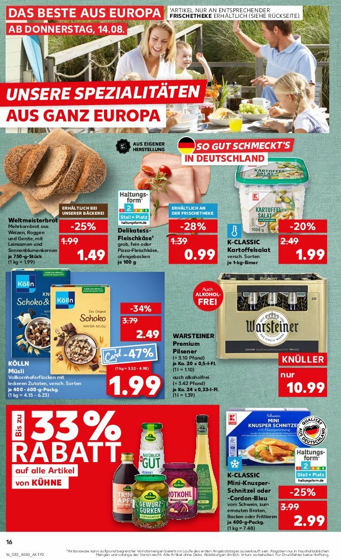 kaufland - Kaufland-Prospekt gültig vom 14.08. bis 20.08. - page: 16