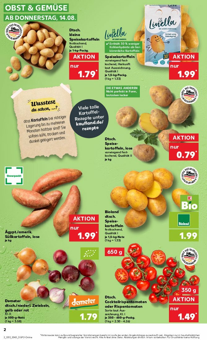 kaufland - Kaufland-Prospekt gültig vom 14.08. bis 20.08. - page: 2