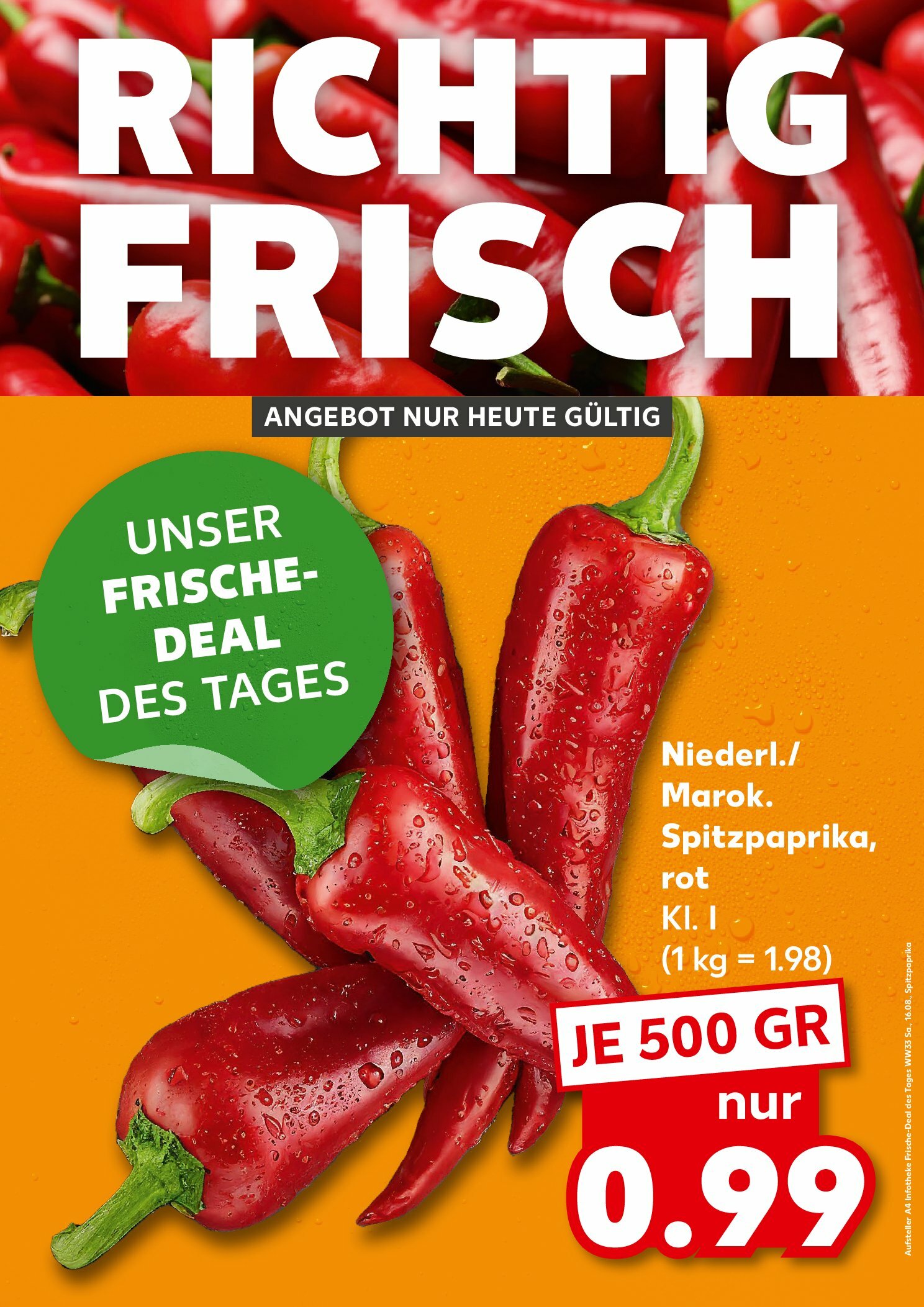 kaufland - Kaufland - Richtig Frisch-Prospekt gültig vom 16.08. bis 16.08.
