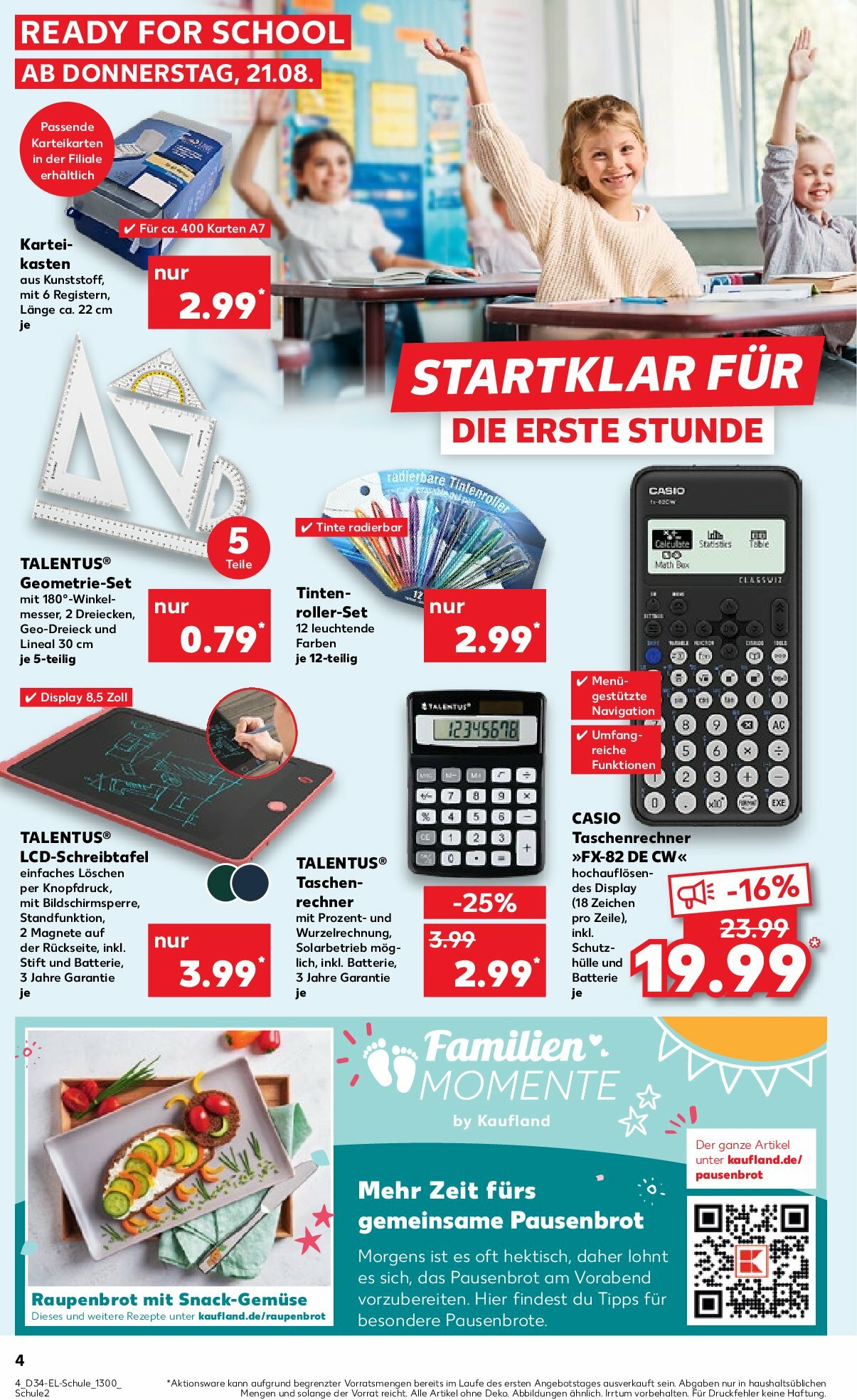 kaufland - Kaufland - Ready for School-Prospekt gültig vom 21.08. bis 03.09. - page: 4