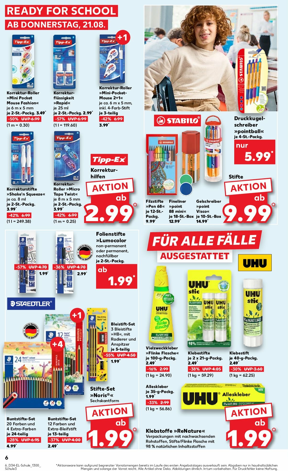 kaufland - Kaufland - Ready for School-Prospekt gültig vom 21.08. bis 03.09. - page: 6