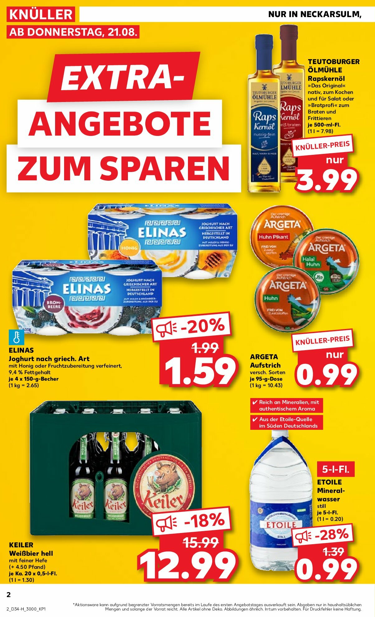 kaufland - Kaufland - Neckarsulm-Prospekt gültig vom 21.08. bis 27.08. - page: 2