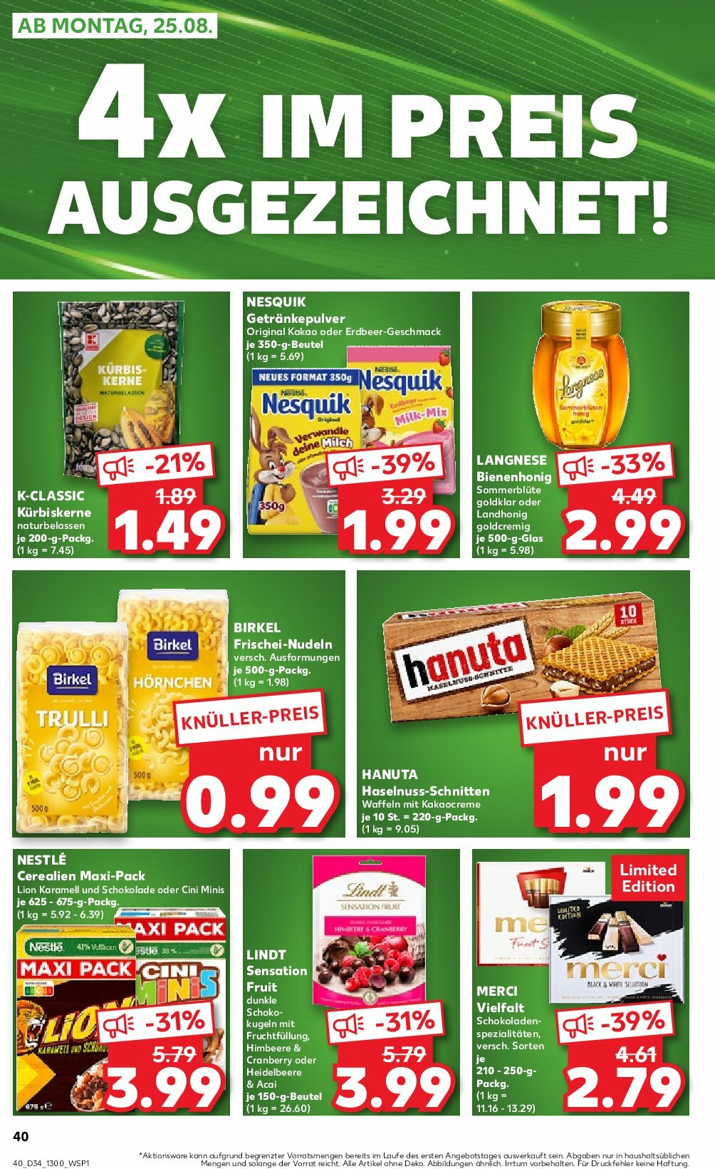 kaufland - Kaufland-Prospekt gültig vom 21.08. bis 27.08. - page: 40