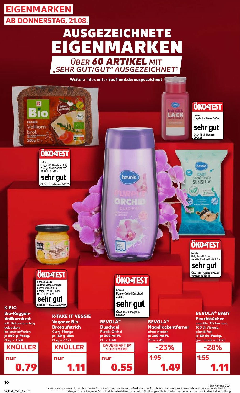 kaufland - Kaufland-Prospekt gültig vom 21.08. bis 27.08. - page: 16