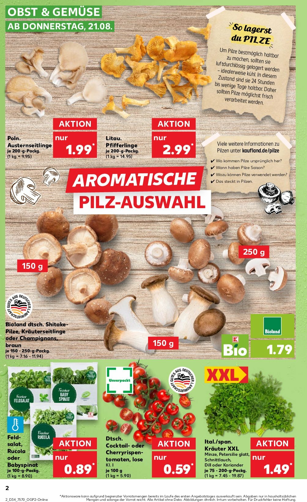 kaufland - Kaufland-Prospekt gültig vom 21.08. bis 27.08. - page: 2