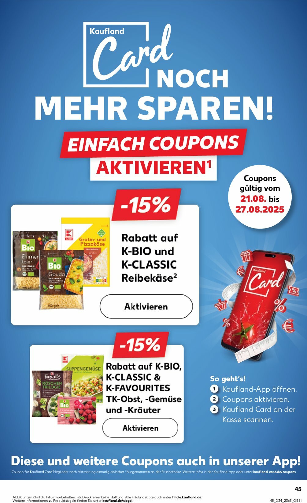 kaufland - Kaufland-Prospekt gültig vom 21.08. bis 27.08. - page: 45