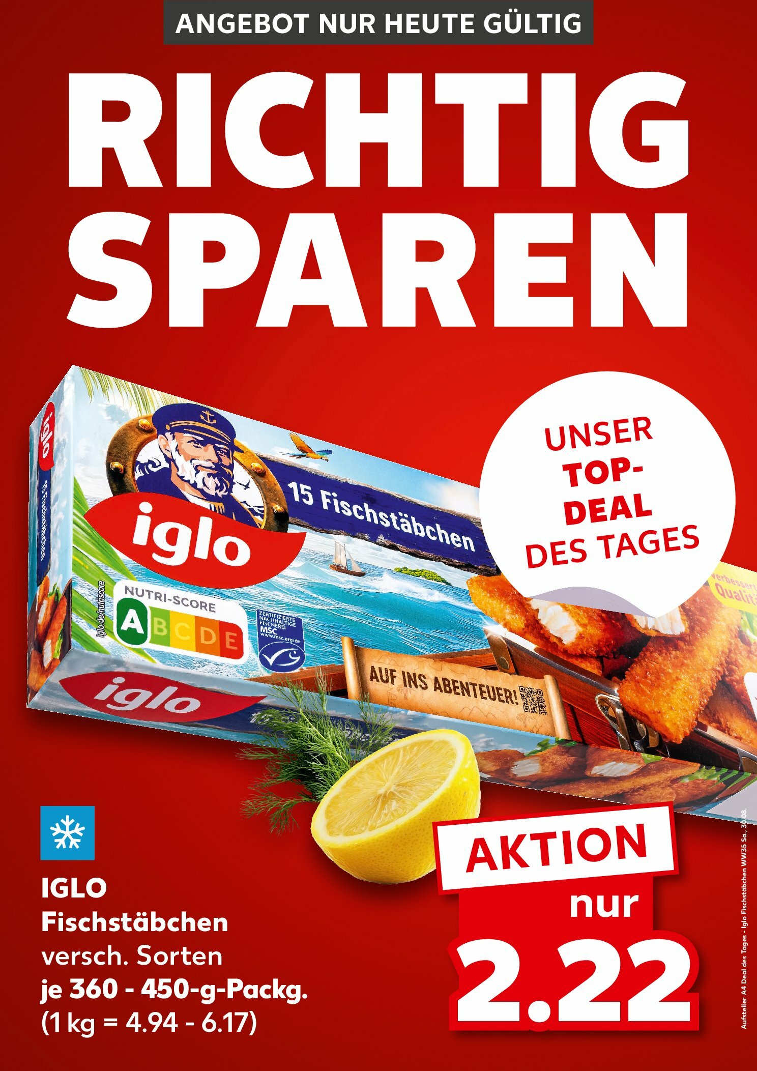 kaufland - Kaufland - Richtig Sparen-Prospekt gültig vom 30.08. bis 30.08.