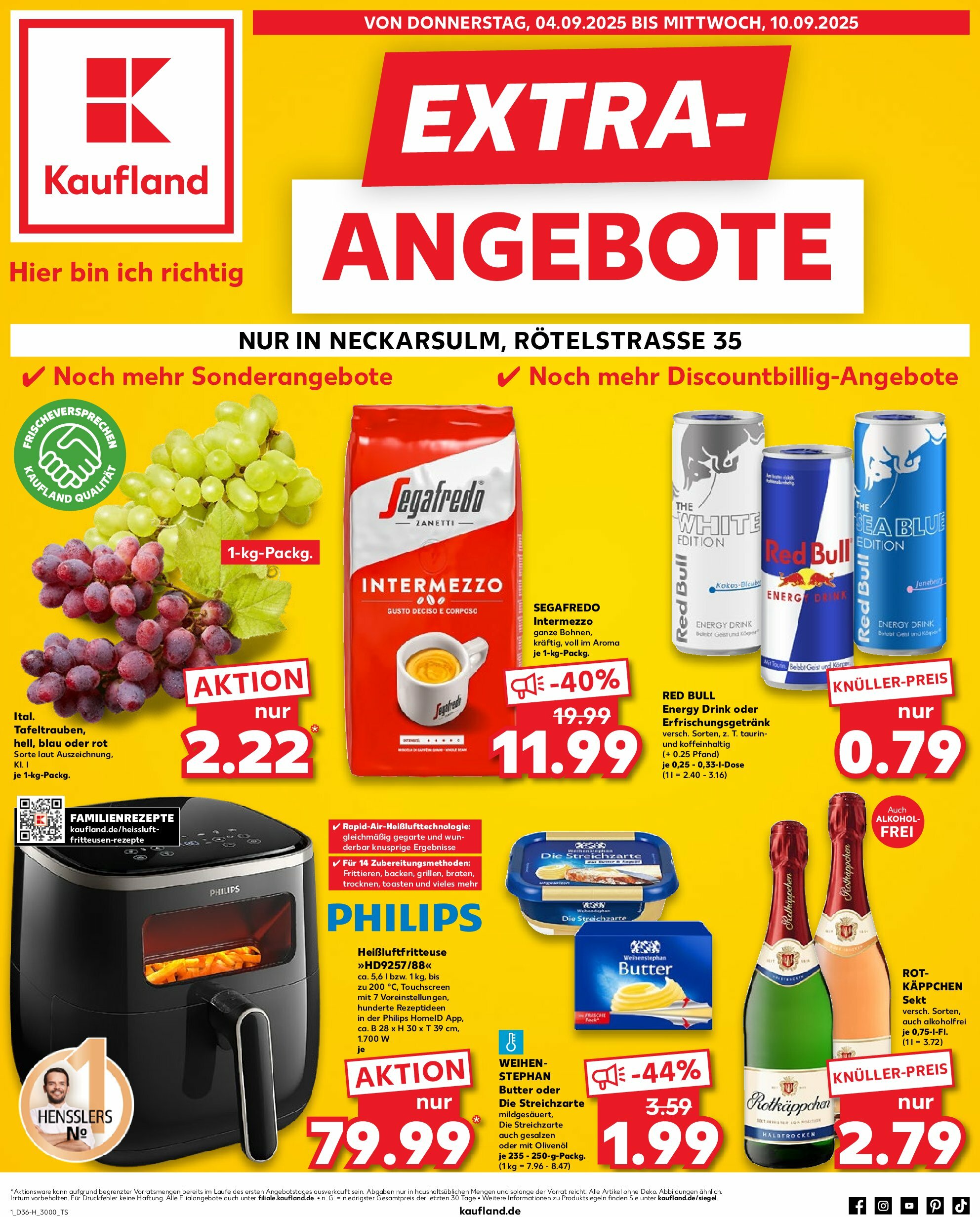kaufland - Kaufland - Neckarsulm-Prospekt gültig vom 04.09. bis 10.09.