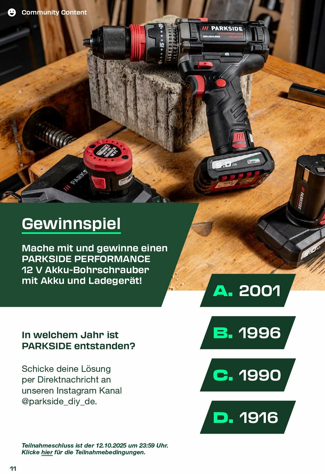 kaufland - Kaufland - Parkside-Prospekt gültig vom 01.09. bis 30.11. - page: 11