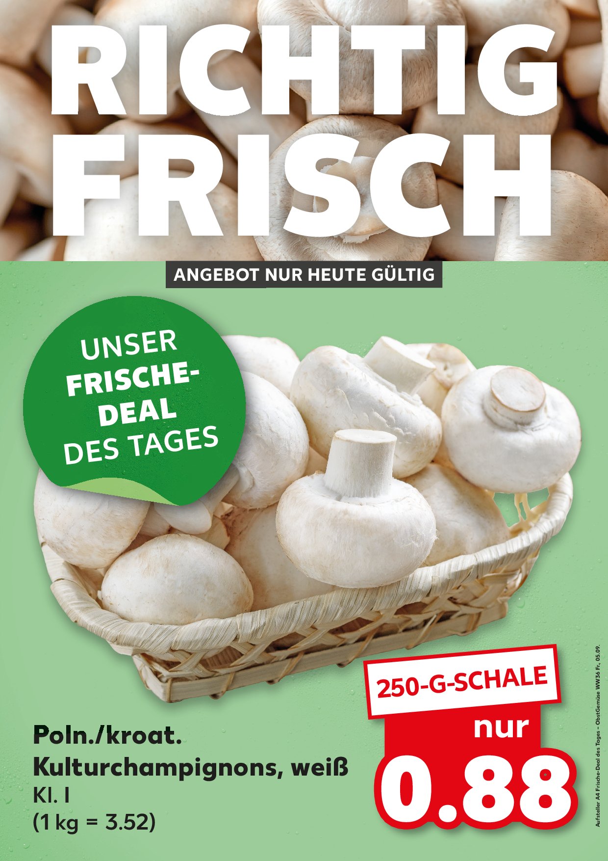 kaufland - Kaufland - Richtig Frisch-Prospekt gültig vom 05.09. bis 05.09.