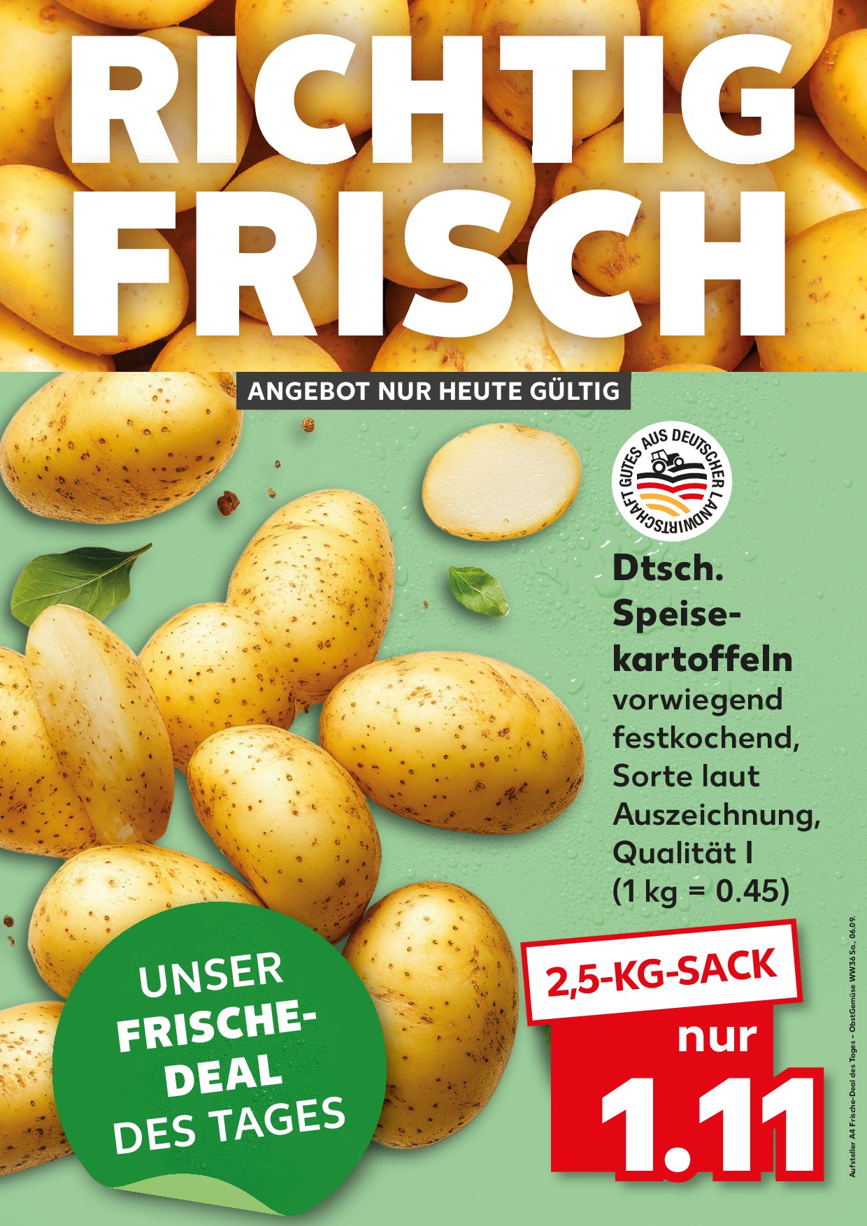 kaufland - Kaufland - Richtig Frisch-Prospekt gültig vom 06.09. bis 06.09.
