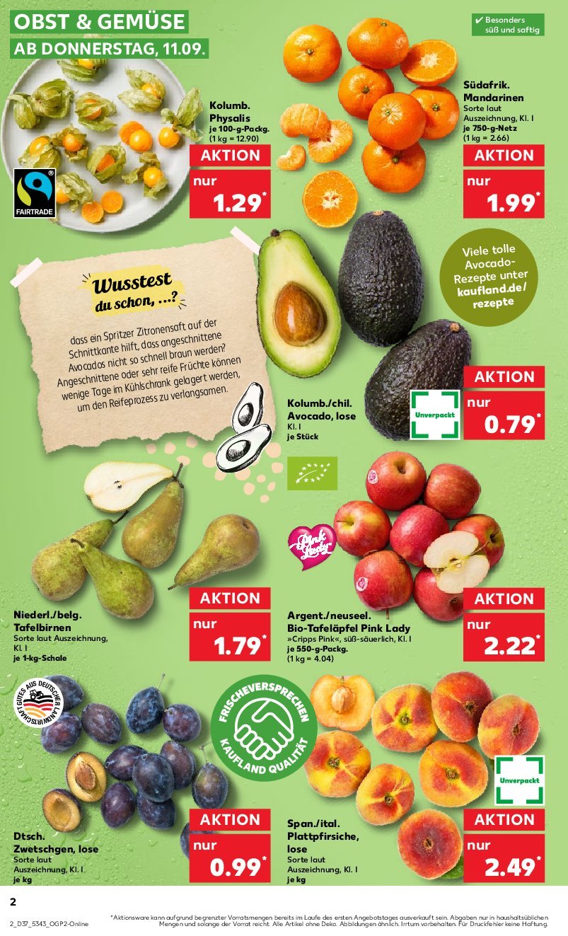 kaufland - Kaufland-Prospekt gültig vom 11.09. bis 17.09. - page: 2