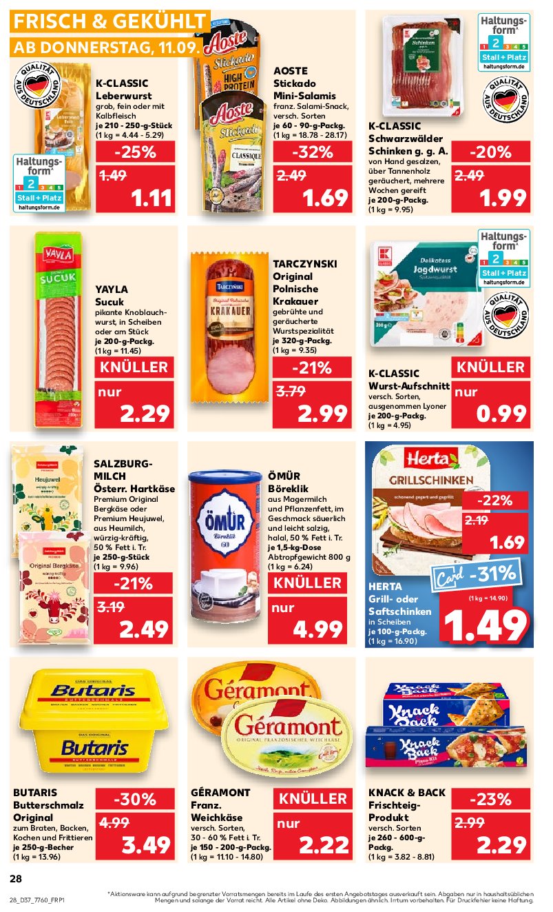 kaufland - Kaufland-Prospekt gültig vom 11.09. bis 17.09. - page: 28
