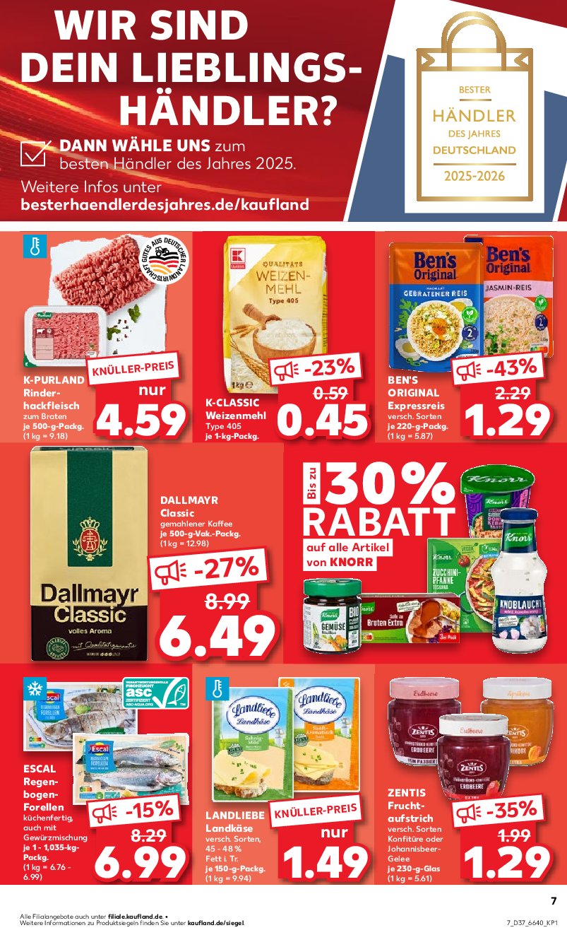 kaufland - Kaufland-Prospekt gültig vom 11.09. bis 17.09. - page: 7