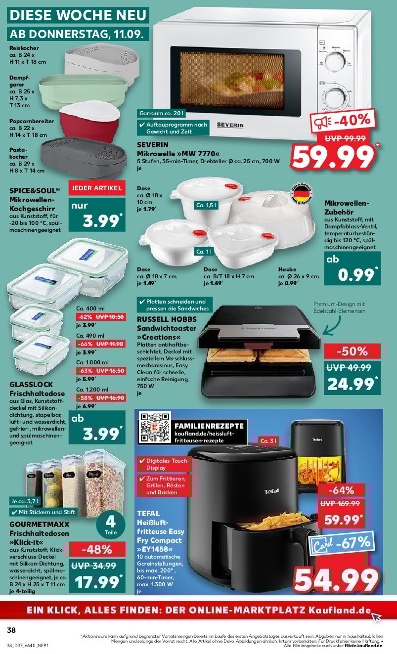 kaufland - Kaufland-Prospekt gültig vom 11.09. bis 17.09. - page: 38